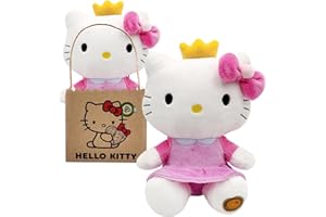 Joytoy - Hello Kitty Princess Eco Plush 24 cm in wiederverwendbarem Kartontäschchen