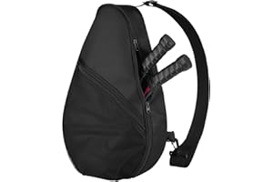 Cosmos Padel Racket Bag Pickleball Paddle Sling Backpack Padel Racquet Storage Bag, Padel (Paddel Tennis) Equipment Carrying Bag with Mesh Pocket for 2 Paddles Ball Water Bottle & Accessory