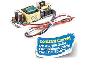 Chanzon LED Driver 600mA (Constant Current Output) 30V-57V (Input 85-277V AC-DC) (10-18) x3W 20W 30W 36W 45W 54W Power Supply 600 mA Lighting Transformer Drivers for High Power COB Chips (PCB Board)