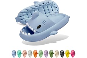 Solutra Sharklas Originales Chanclas Tiburon Mujer Hombre Antideslizantes Zapatillas Tiburon de Suela Gruesa y Cómodas Sharky Chanclas para Baño, Piscina y Playa