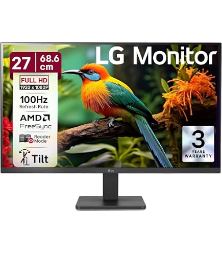 LG 27 Inch (68.6cm) IPS FHD Monitor 1920 x 1080, 100Hz, sRGB 99