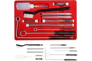 CANOPUS Professionnel kit de Nettoyage pour Pistolet à Peinture avec étui, Ensemble Complet pour Nettoyer Les Pistolets HVLP, Les Pistolets à Peinture, Les Outils pneumatiques