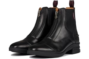 LeMieux Zip Paddock Boot - Leather with Rubber Side Spur Rests