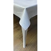 Kalın elyaf astarlı p&uuml;r&uuml;zs&uuml;z silinebilir kaliteli modern &ccedil;izgili kaymaz pvc muşamba masa &ouml;rt&uuml;s&uuml; (Kahverengi, 100 x 140)