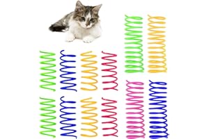 Andiker Zabawki dla kotów domowych, 4 duże sprężyny dla kotów i 8 małych sprężyn, interaktywna zabawka dla kota, do uderzania, gryzienia, myśliwskiego kota, kreatywna zabawka dla kota, aby zabić czas