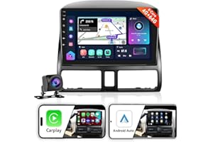 【4 + 64 G】 8-rdzeniowe radio samochodowe Bluetooth do Honda/CRV 2002-2006 Carplay Android Auto z funkcją SIM, podofo 2 Din Radio FM/AM/RDS z ekranem DSP+AHD kamera cofania / Dual USB, WiFi, nawigacja