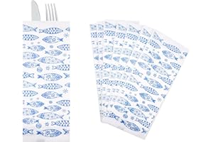 Portaposate Pezzi1000 Usa e Getta Buste Portaposate Carta Monouso con Tovagliolo 40x40 P/8 Sacchetti Porta Posate in Carta Bianca Buste Posate con Tovagliolo Colorate Segnaposto per GIORDANO Cart