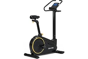 ‎SPORTPLUS SportPlus Heimtrainer Fahrrad für zuhause, Fitnessbike Training Bike mit 24 Widerstandsstufen & 24 Trainingsprogramme, 10 kg Schwungmasse, bis 150 kg belastbar