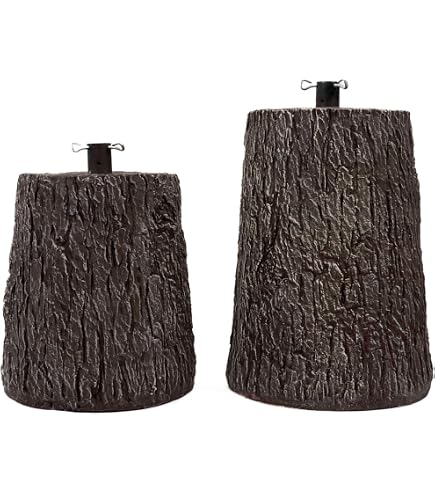Base De Sapin De Noël BAKAJI En Résine Réaliste - Tronc Avec Crochet Universel 40mm, Hauteur 33 Cm, Solide - Déco Noël - 6