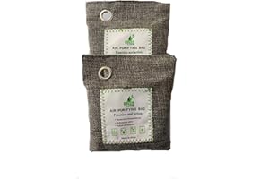 BOBOZHONG Bolsas de carbón Activado,100GX2 Bolsa Desodorante,Elimina los Olores,Deshumidificador,Purificador De Aire,Bolsas purificadoras,para Zapatos, Coche, Cocina, baño, Nevera, Oficina