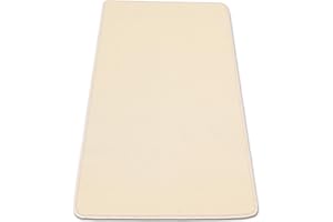 Casatessile Tappeto Cucina passatoia Antiscivolo Largo 50 cm. Tinta Unita VELLUTATA Corsia Lavello, Tappeti Multiuso Lavabile. - Panna, 180 cm.