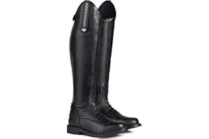HORZE Femme, Bottes d'équitation Verona, Aspect Cuir, Bracelets Amovibles