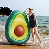 MiiDD Avocado Gonfiabile Gigante Piscina Galleggiante Giocattolo Estate per Bambini e Adulti per Festa in Valvole Rapide Lett