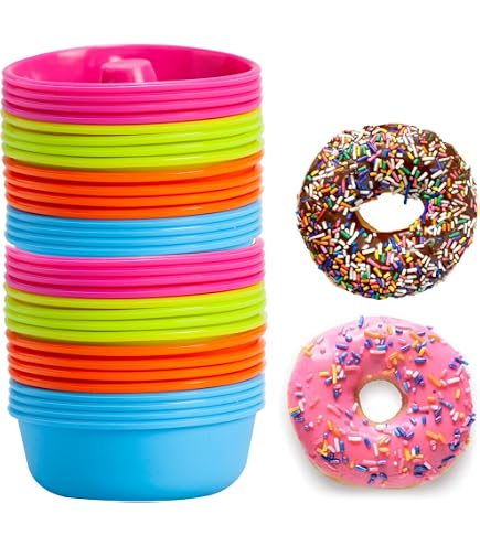 2x Silicone Doughnut Cake Moulds – Non-Stick Baking Tray For Pastry, Jelly & Chocolate