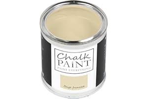 CHALK PAINT PAINT EVERYTHING Chalk Paint Everything® Beige Francese (Französisch-Beige) - (750 ml) Wasserbasierte Kreidefarbe für Shabby-Chic-Möbel, Dekoration und Recycling-Projekte – Ungiftig, leicht anzuwenden
