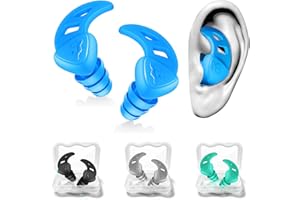 ANANJY Tapones para los Oídos para Natación - 4 Pares de Tapones de Silicona Suave Reutilizables para Nadar, Perfectos para el Surf, el Buceo, la Piscina, la Ducha y Otros Deportes Acuáticos