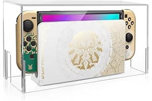 KOPBTBOY Cover Antipolvere Copertura per Nintendo Switch, Switch Accessori Protettiva per Nintendo Switch Charging Dock,Scatola protettiva acrilica trasparente