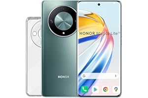 HONOR Magic6 Lite + Coque PC Case, Smartphone 5G, 8 Go + 256 Go, écran 120 Hz Anti-Chute 6,78 Pouces, Triple Appareil Photo arrière 108 MP, Batterie de 5300 mAh, Double SIM, Android 13, Vert émeraude