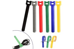 : GaoBangM Cable Ties Reusable,Velcro Cable Ties, Fastening Straps, Adjusting Straps, for Electrical and Electronic Products, Velcro Cable Straps,Home Office Cable Organizer (120 Ties)