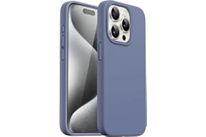 ‎JETECH JETech Silikonowy Etui dla iPhone 15 Pro 6,1 Cala, Jedwabisty Miękki w Dotyku Futerał Ochronny na Całe Ciało, Odporny na Wstrząsy Case (Zimowy Błękit)