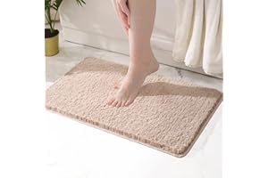 KISUFU Alfombrilla de baño Antideslizante, Grande Alfombra para Bañera,Alfombra De Baño Lavable a Máquina para Cocina, baño y Aseo.