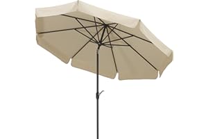 SCHNEIDER SCHIRME Schneider Sonnenschirm Orlando, natur, 270 cm rund, 783-02, Gestell Alu/Stahl, Bespannung Polyester, 5.7 kg