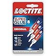 Loctite 2818700 Universal, Strong All Purpose Adhesive for Repairs, Clear Glue for Various Materials, Easy to Use Instant Super Glue Liquid, Transparent, Maxi Trio 3 x 3 g