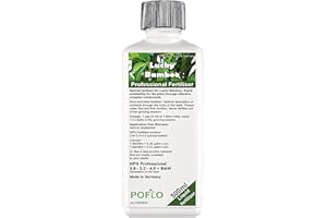 POFLO Abono de bambú de la suerte Lucky Bamboo, especial HIGH-TECH NPK, abono completo profesional, línea para abono de Dracaena Sanderiana Bambú