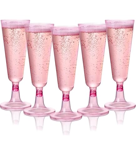 Bicchieri Da Champagne In Plastica 120ml - Eleganti, Resistenti, Riutilizzabili, Per Feste (60 Pezzi) - Foto 11