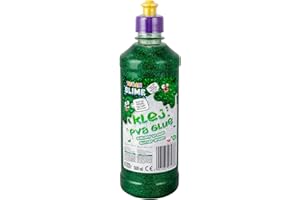 TUBAN Glitzernder PVA-Kleber für Slime 500 ml – Papierkleber – Für Spaß – Papier und Karton – Ideal zur Herstellung von Slime – Decoupage – DIY - Grün