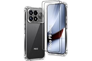 XIEYEXIN Klart fodral till Xiaomi Poco F9 Ultra med 2 skärmskydd
