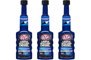 STP, Pack 3 Limpia inyectores Diesel, Elimina depósitos, mitiga ralentí brusco, Mejora Ahorro de Combustible y aceleración, restablece Potencia y Reduce emisiones, 200 x 3 ml