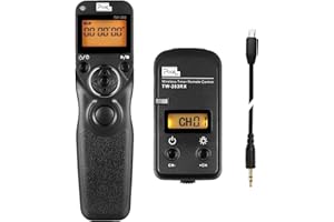 Pixel 262ft Wireless Fernauslöser TW283-S2 LCD Drahtlose Fernauslöser für Sony Alpha 6700 6400 7-IV 7-III 6100 6000 7C-II 7-II a9 a7 a7R 7S a6600 RX100II RX10 A68 ZV-1 HX99 HX400 Timer-Fernbedienung