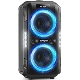 W-KING 270 W PEAK M&uuml;zik Kutusu Bluetooth Hoparl&ouml;r Kutusu B&uuml;y&uuml;k Ses Parti Boom Box Stereo Dış Mekan, Huge 125 dB/12 &Ouml;zel Bas/2