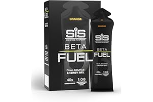 Science in Sport Beta Fuel Gels Dual Source Energy Gel, Orange Flavour, 40g of Carbs Per Pack, 60 ml Pack (6 Pack)