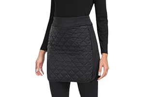 MoFiz Women's Wrap Skirt Thermal Skirt Lightweight Hiking Skirt A Line Outdoor Skirt High Waist for Autumn Winter