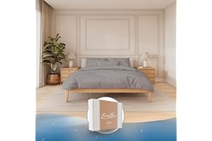 ‎SAMTHUS Samthus Bettwäsche Gewichtsdecke 135x200 - Baumwolle Satin - Oeko-Tex Made in Green - Himmlisch weicher Schlaf mit passgenauem Bettbezug für unsere Therapiedecken - Grau