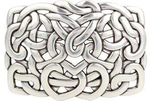 BELTINGER Gürtelschließe Knoten Design 4,0 cm | Buckle Wechselschließe Gürtelschnalle 40mm Massiv | Druckknopf-Gürtel bis 4cm