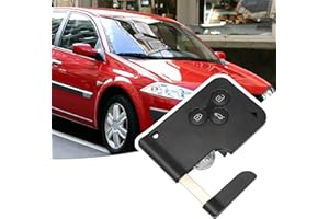 Konuooer - Tarjeta Llave 3 Botones para REN-Ault Megane 2 Scenic 2 Clio 3 Laguna 2 Espace 4 Vel-satis 2001-2009 433MHz Chip para Llaves de Coche PCF7947/ID46 Smartcard