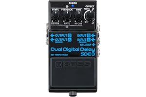 BOSS SDE-3 Dual Digital Delay Pedal | Autentyczny Dźwięk Legendarnego Roland SDE-300 | Pedał Kompaktowy | Wszechstronne Nowoczesne Funkcje | Dłuższe Czasy Opóźnienia do 1600 ms | Łączność MIDI/IO