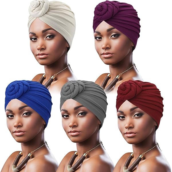 XTREND 4 stuks stretch hoofdwikkel haar sjaal hoofdband jersey tulband