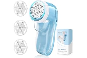 BUBBACARE Afeitadora de Pelusas, Quitapelusas Electrico, Quita Pelusas para Ropa con 3 Cuchillas, USB Rápido Quita Bolas de la Ropa Recargable Maquina Quitar Bolitas Ropa Quitapelusas