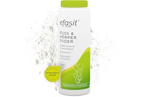 ‎EFASIT efasit Foot & Body Powder - Foot Powder for Sweaty Feet and Other Body Areas, Foot Powder and Body Powder Binds Moisture, Protects the Skin and Deodorises, 100 g