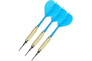 ‎PEAKPOWER PeakPower Zoomyo 3er Set Dartpfeile für elektronische Dartscheibe, blau