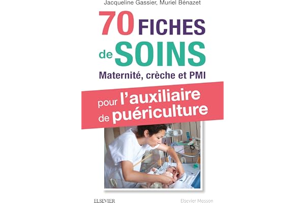 70 fiches de soins pour l'auxiliaire de puériculture: Prise en charge de l'enfant en maternité, crèche et PMI
