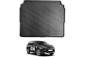 YEE PIN C5 Aircross Tappetino per bagagliaio Compatibile con Citroen C5 Aircross SUV 2018-2022 2023 (Not for Hybrid & Plug-in Hybird) Protezione laterale TPO C5 Aircross Tappetino antiscivolo