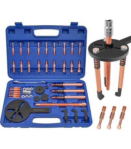 Kit Extracteur De Roulements Moto - 10 Pinces Acier Allié, Diamètres 8 à 25 Mm, étui De Rangement Inclus