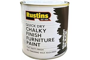 RUSTINS Chalky Finish Furniture Paint Beaumont Black 250ml