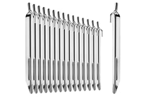 COM-FOUR® 16x piquets de Tente en Acier - piquets de Sol Robustes en Forme de V pour Le Camping et l'extérieur - idéaux pour Les sols normaux