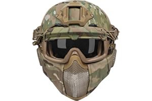 OneTigris Airsoft Mich 2000 Paintball kask z maską i okularami ochronnymi do airsoft paintball